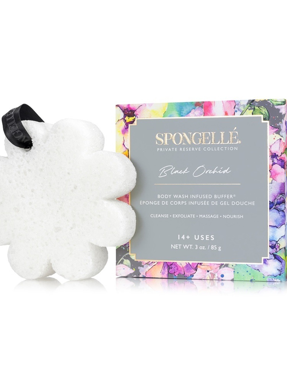 Spongelle Black Orchid | Boxed Flower